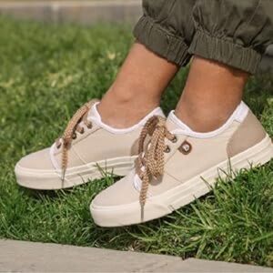 Taos Super Soul Orthotic Canvas Sneaker Natural 9 Beach Vacay Skater Comfort Pod